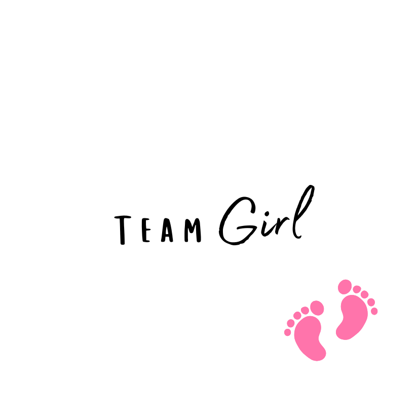 Team Girl + Mini Pink Feet