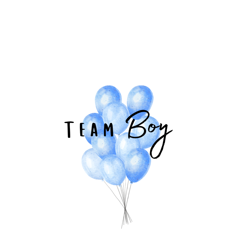 Team Boy + Blue Balloons
