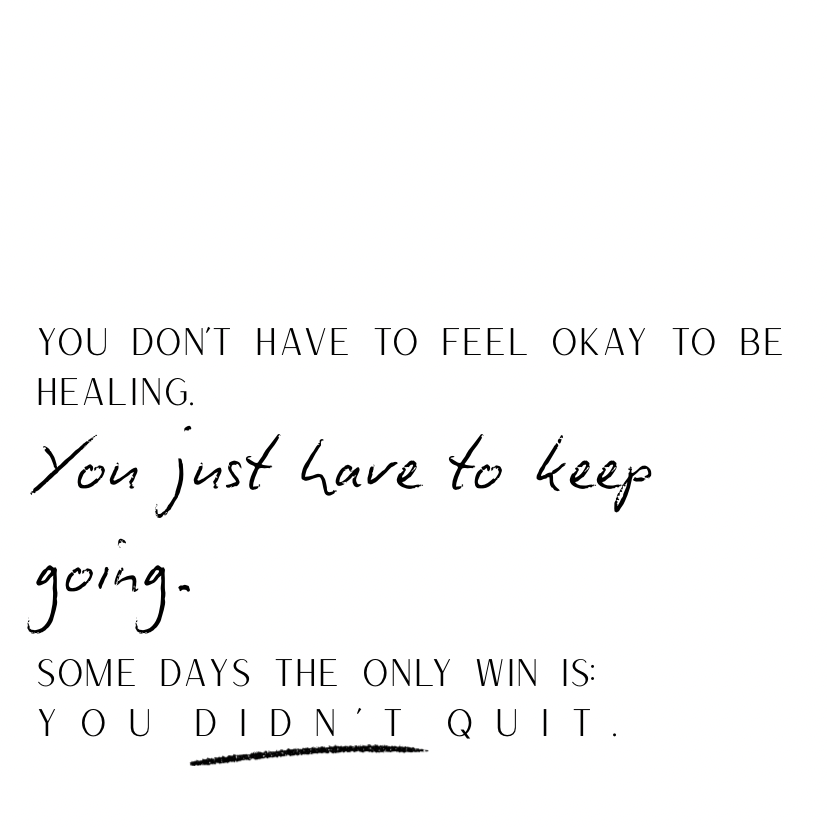 You just have to keep going