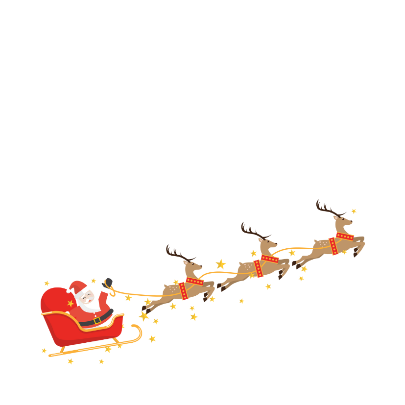 Santa on Sleigh Design