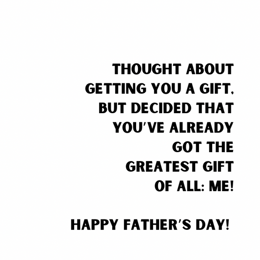 Thought about getting you a gift