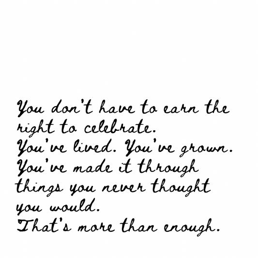 You’ve made it through [Cursive Font]