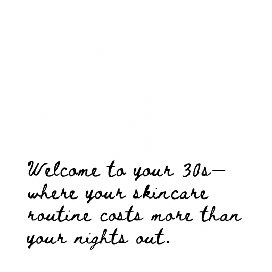 Welcome to your 30s [Cursive Font]