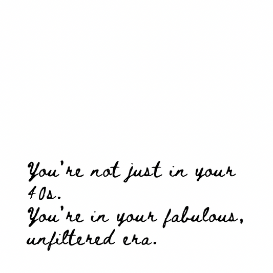 Fabulous and unfiltered era [Cursive Font]