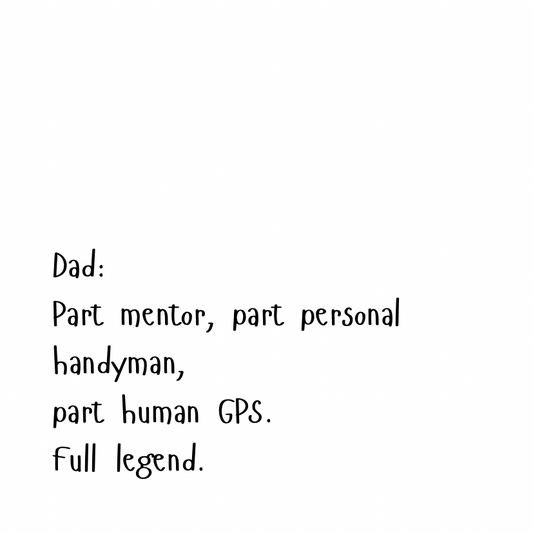 Dad: Full Legend. [Cute Font]