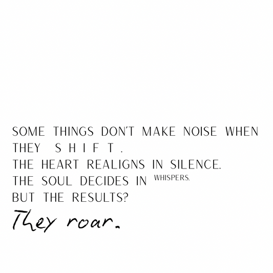 Some things don't make sound when they shift