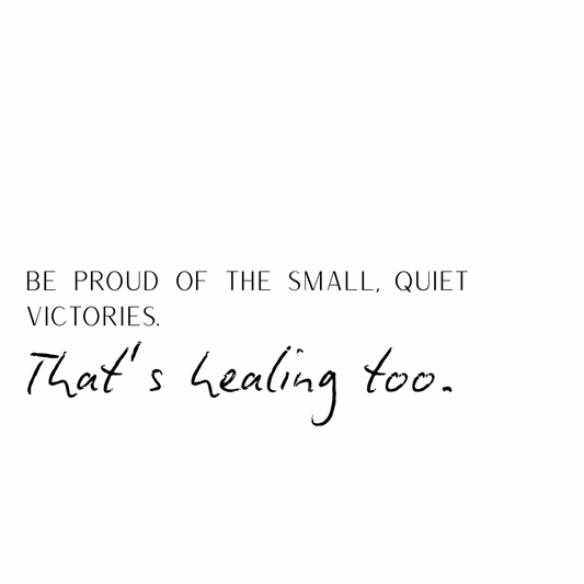 That's healing too